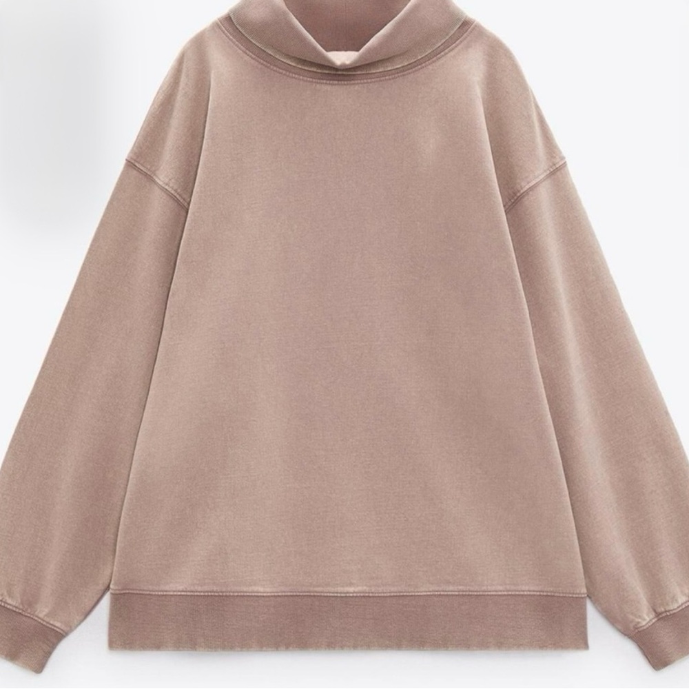 WASHED RIB SWEATSHIRT